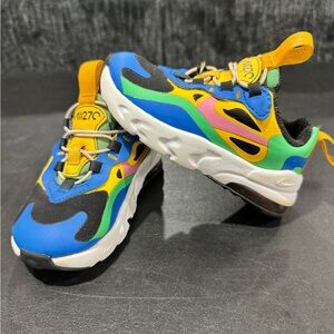 Toddler Nike Air Max React Sneakers Size 5c- Gumball color way